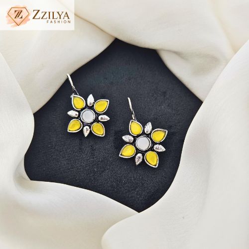 Yellow Petal Earrings
