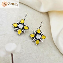 Yellow Petal Earrings