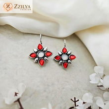 Red Petal Earrings