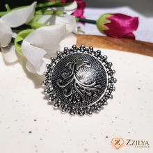 Floral Spark Statement Ring