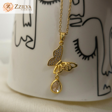 Butterfly dainty anti tarnish necklace