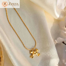 Bow waterproof anti tarnish necklaces