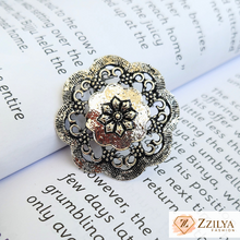 Silver Petal Women's Statement Rings