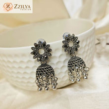 Small Oxidized jhumka