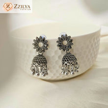 Small Oxidized jhumka