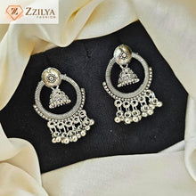 Silver Chime Jhumka Earrings