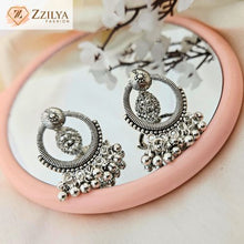 Silver Chime Jhumka Earrings