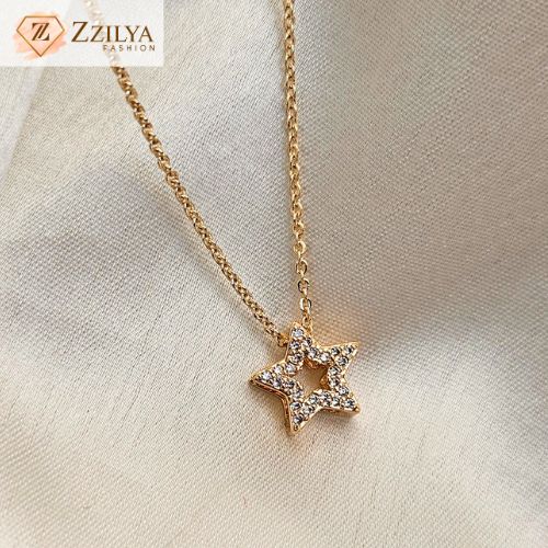 Star Anti Tarnish Studded Neck chain