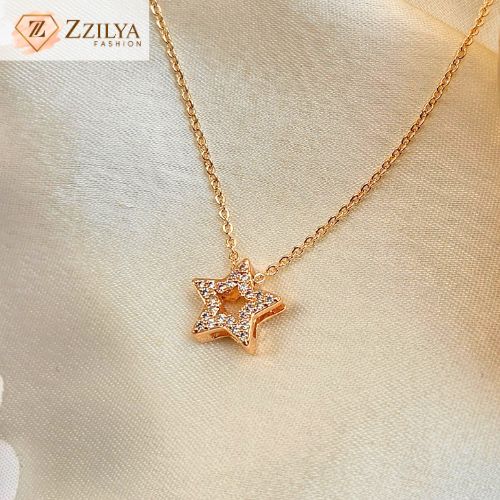Star Anti Tarnish Studded Neck chain