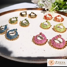 Azure Majesty Ethnic Earrings for Women