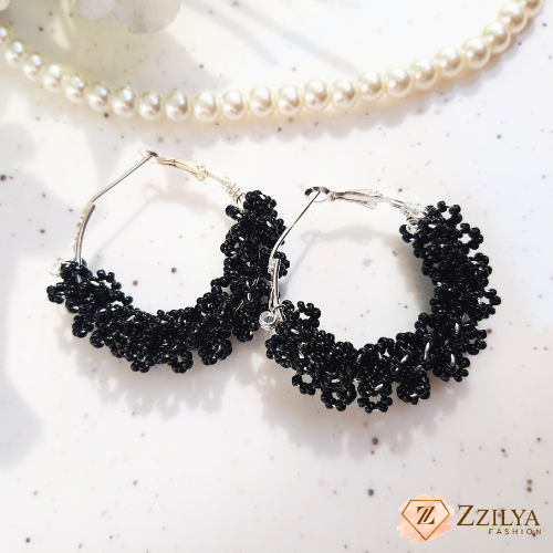 AzureGilt Hoops Earrings