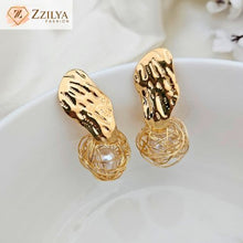 Bae simple korean earrings - Gold