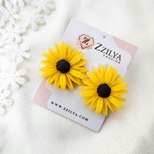 Flower earrings - Yellow
