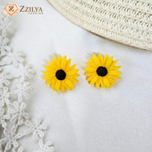 Flower earrings - Yellow