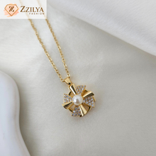 Floral anti tarnish necklace for women