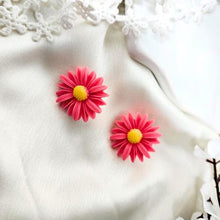 Flower earrings - Pink