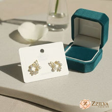 Dainty Gold Butterfly Wreath Pearl Stud Earrings | Korean Aesthetic & Minimalist