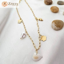 Oceanic Elegance 18K Gold Plated Anti Tarnish Necklace