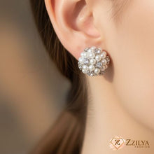 Dainty Pearl and stone Stud Silver Earrings Under 99