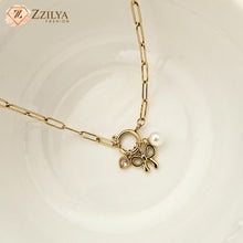 Golden Bow Charms 18K Gold Plated Anti Tarnish Necklace