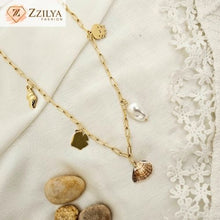 Seashell Treasures 18K Gold Plated Anti Tarnish Necklace