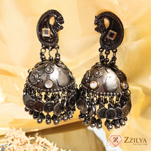 SparkleDrops Oxidized Jhumka