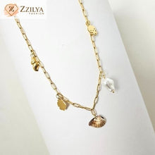 Seashell Treasures 18K Gold Plated Anti Tarnish Necklace