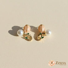 Zzilya Fashion Korean Style Pink Tulip Pearl Stud Earrings for Women