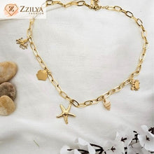 Oceanic Charms 18K Gold Plated Anti Tarnish Necklace