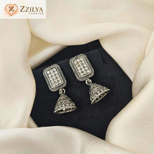 Antique Oxidised Dome Jhumka Earrings for Women under rs 99