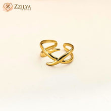 Korean Curve gold plated anti tarnish rings
