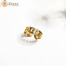 Knotted gold plated anti tarnish rings