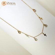 Lightning Love 18K Gold Plated Anti Tarnish Necklace