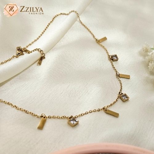 Golden Charms 18K Gold Plated Anti Tarnish Necklace