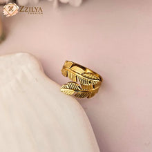 Feather touch gold plated anti tarnish rings