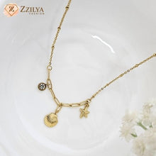 Coastal Charm 18K Gold Plated Anti Tarnish Necklace