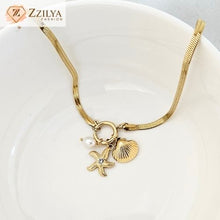 Starfish Charms 18K Gold Plated Anti Tarnish Necklace