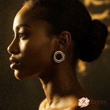 Elegant Interlocking Knot Stud Earrings in Gold Tone - Under ₹99