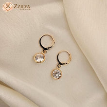 Golden Huggies Stone Drop Earrings