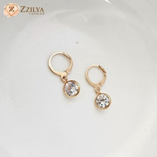 Golden Huggies Stone Drop Earrings