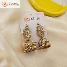 Zzilya Golden Minimal Jhumkis – Aesthetic Pinterest Jewelry Under ₹100