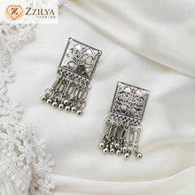 Silver Elegance Tassel Earrings