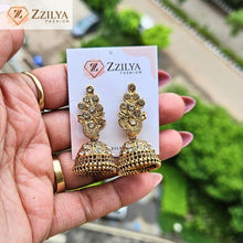 Zzilya Golden Minimal Jhumkis – Aesthetic Pinterest Jewelry Under ₹100