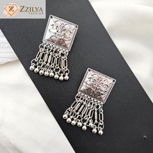 Silver Elegance Tassel Earrings