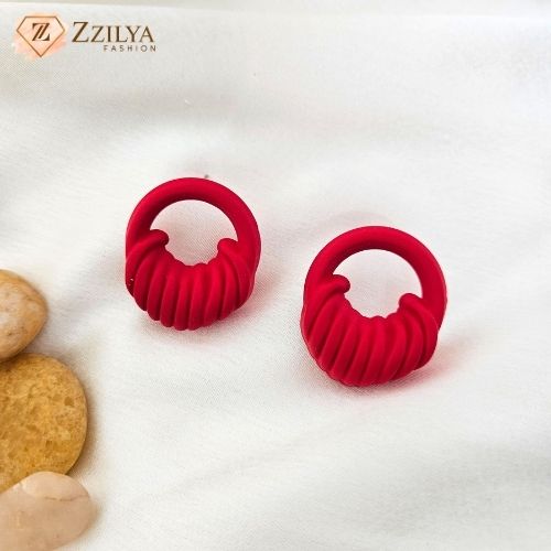 Red Drop Earrings