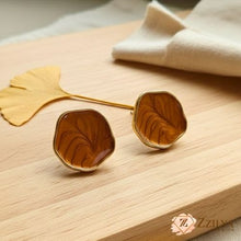 Abstract Marble Wave Resin Stud Earrings | Trendy Gold-Plated Party Wear Jewellery (6 Colors) - ZZILYA Fashion