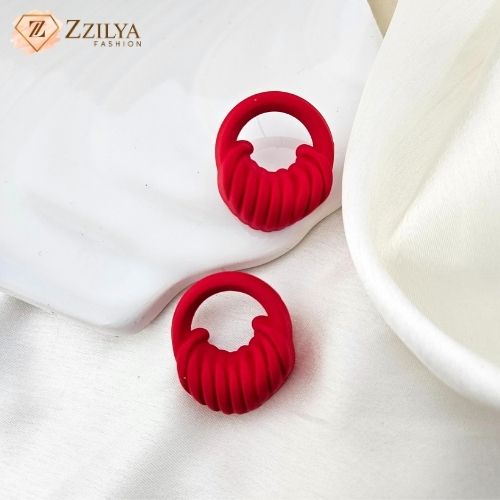 Red Drop Earrings