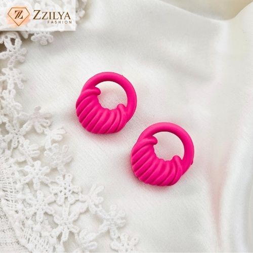 Pink Drop Earrings