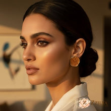 Abstract Marble Wave Resin Stud Earrings | Trendy Gold-Plated Party Wear Jewellery (6 Colors) - ZZILYA Fashion