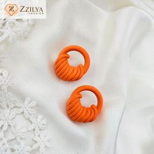 Orange Drop Earrings